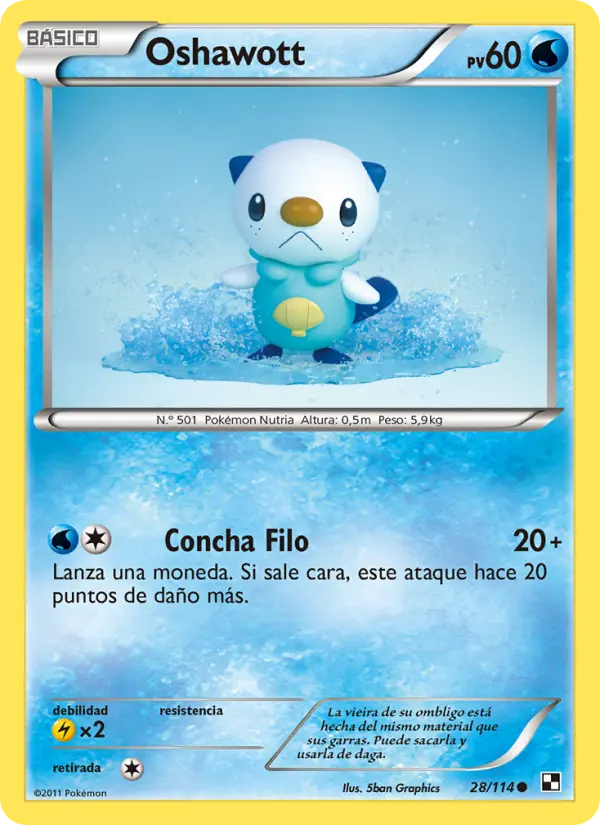 Oshawott, Negro y Blanco Nº 28