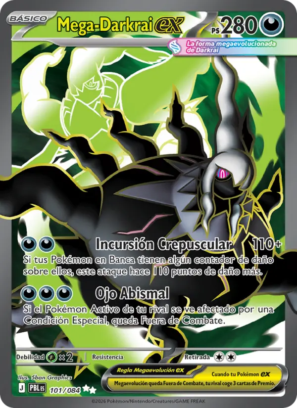 Mega-Darkrai ex, Oscuridad Absoluta No. 101