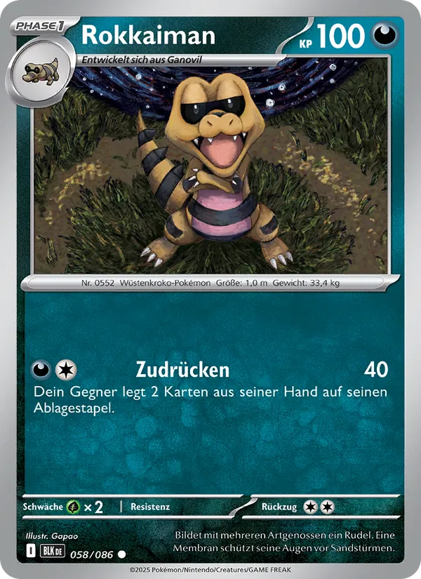 Rokkaiman, Schwarze Blitze No. 058