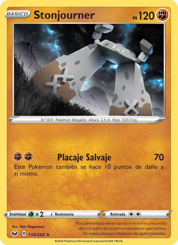 Stonjourner, Espada y Escudo Nº 114