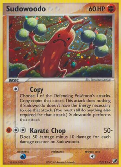 Sudowoodo, Unseen Forces No. 15 Holo