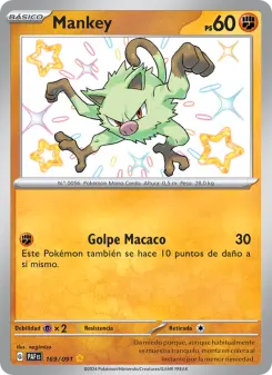 Mankey, Destinos de Paldea No. 169 Holo