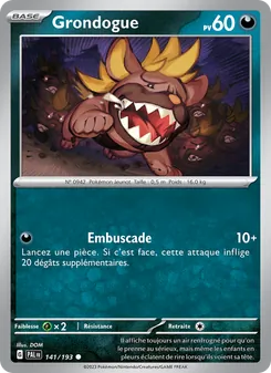 Grondogue, Évolutions à Paldea Nº 141 Normal
