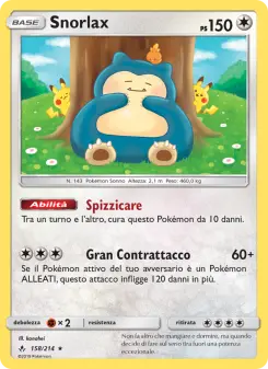 Snorlax, Legami Inossidabili Nº 158 Normal