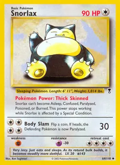 Snorlax, Legendary Collection No. 64 Normal