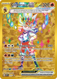 Cinderace ex, SVP Black Star Promos Nº 163 Holo