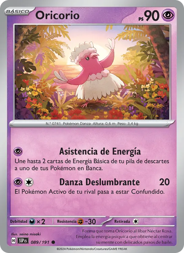 Oricorio, Chispas Fulgurantes Nº 089