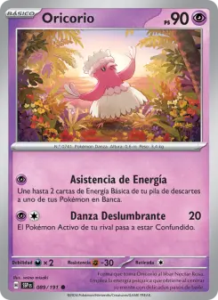 Oricorio, Chispas Fulgurantes No. 089 Normal