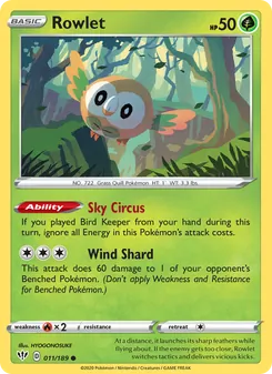 Rowlet, Darkness Ablaze No. 11 Normal