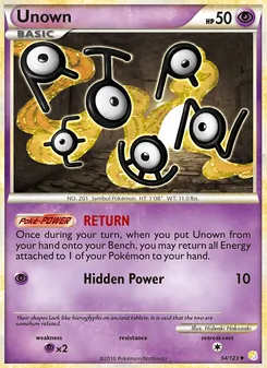 Unown, HeartGold SoulSilver No. 54 Normal