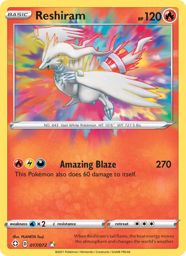 Reshiram, Shining Fates No. 17