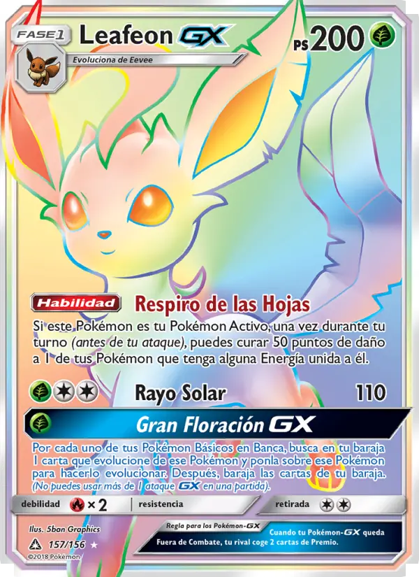 Leafeon GX, Ultraprisma No. 157