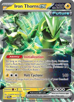 Iron Thorns ex, Twilight Masquerade Nº 077 Holo