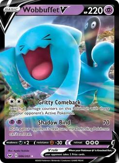 Wobbuffet V, Sword & Shield Nº 86 Holo