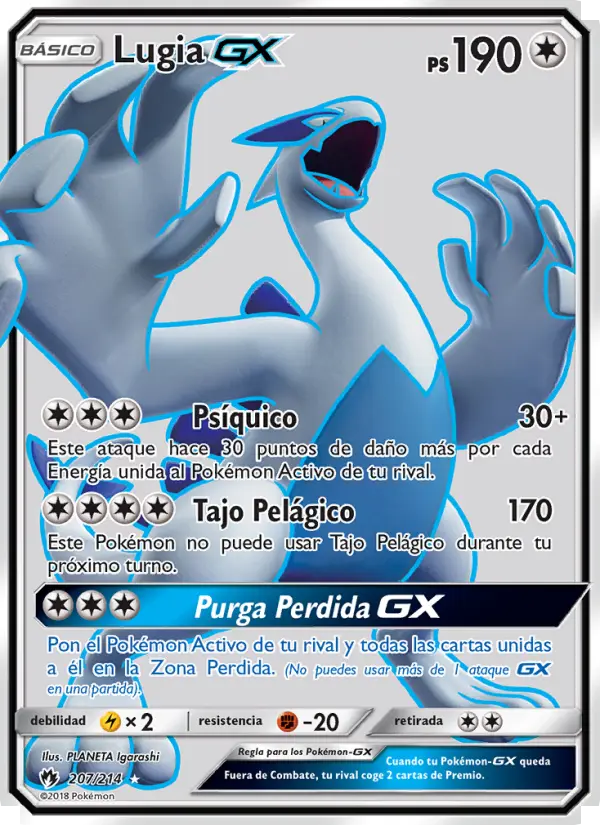 Lugia GX, Truenos Perdidos Nº 207