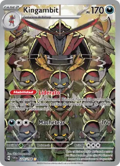 Kingambit, Escarlata y Púrpura Nº 220 Holo