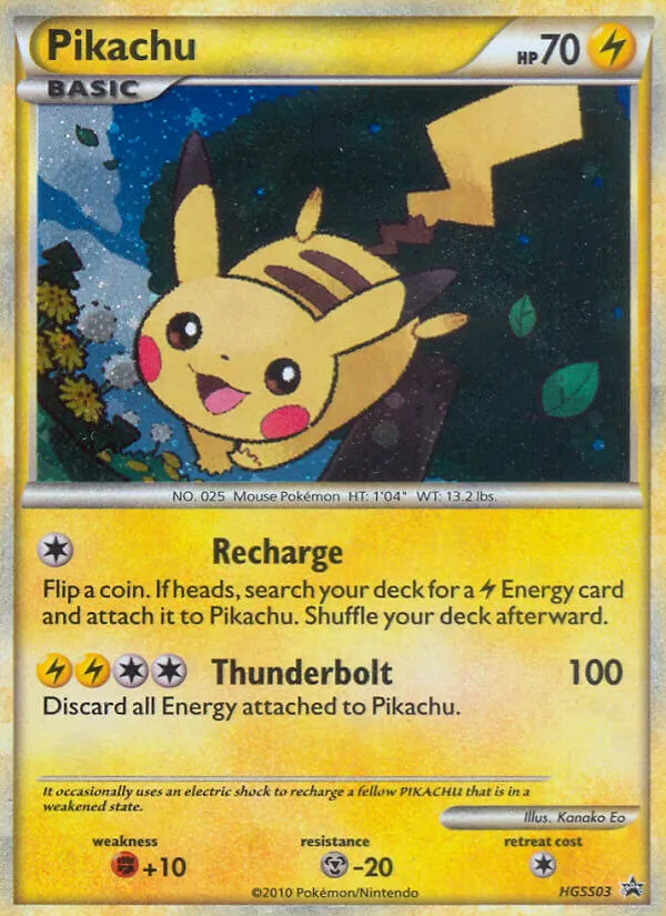 Pikachu, HGSS Black Star Promos No. HGSS03