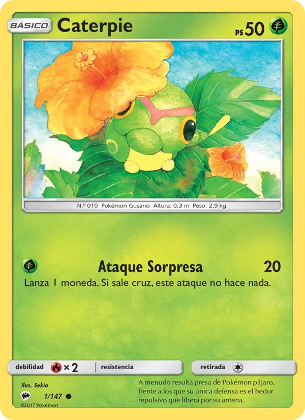 Caterpie, Sombras Ardientes No. 1