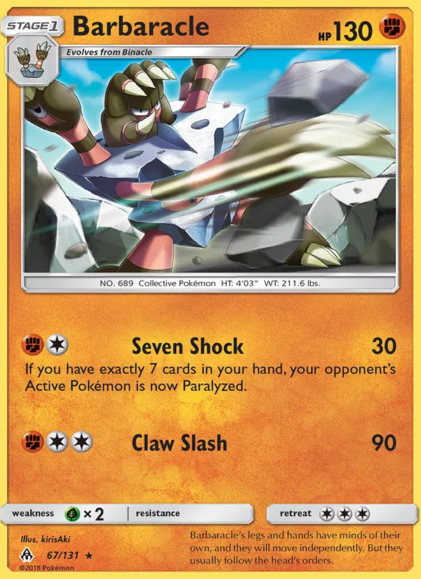 Barbaracle, Forbidden Light No. 67