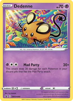 Dedenne, SWSH Black Star Promos Nº SWSH080 Holo