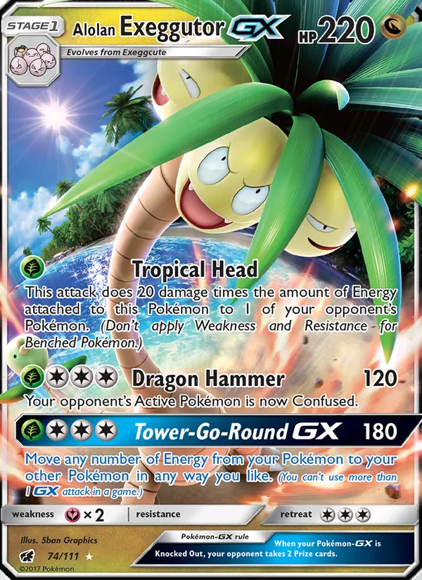 Alolan Exeggutor GX, Crimson Invasion Nº 74