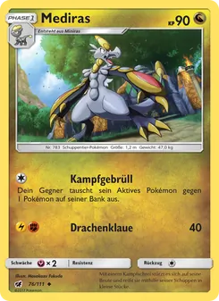 Mediras, Aufziehen der Sturmröte No. 76 Normal