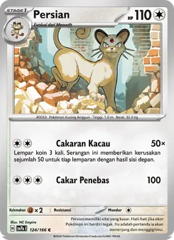 Persian, Bimbingan Rasi No. 124 Normal