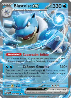 Blastoise ex, 151 No. 009 Holo