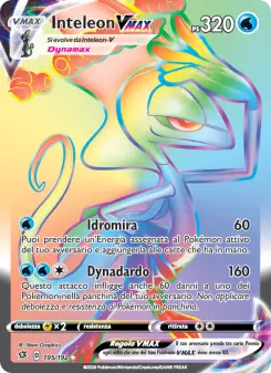 Inteleon VMAX, Fragore Ribelle Nº 195 Holo