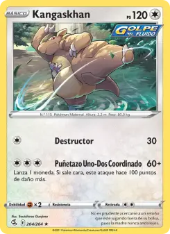 Kangaskhan, Golpe Fusión No. 204 Normal