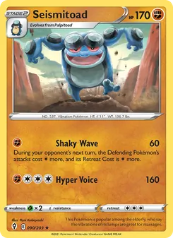 Seismitoad, Evolving Skies No. 90 Normal