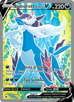 Samurott de Hisui V, Resplandor Astral No. 176 Holo