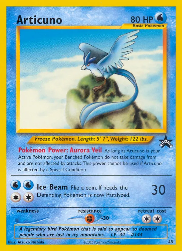 Articuno, Wizards Black Star Promos No. 48