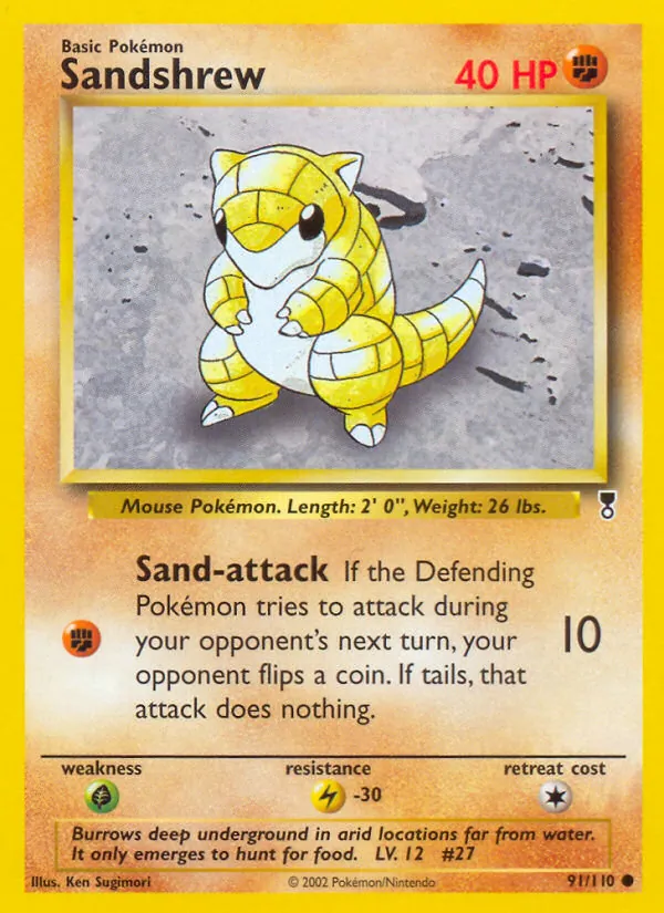 Sandshrew, Legendary Collection No. 91
