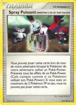 Spray Puissant Invention G-103 de Team Galaxie, Platine Nº 117 Normal