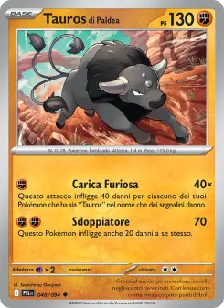 Tauros di Paldea, Flamme Spettrali No. 048 Normal