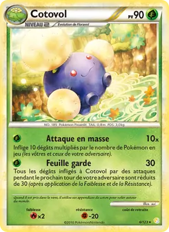Cotovol, HeartGold SoulSilver No. 6 Holo