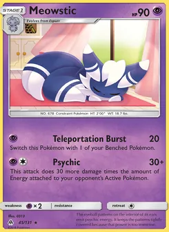 Meowstic, Forbidden Light No. 45 Normal