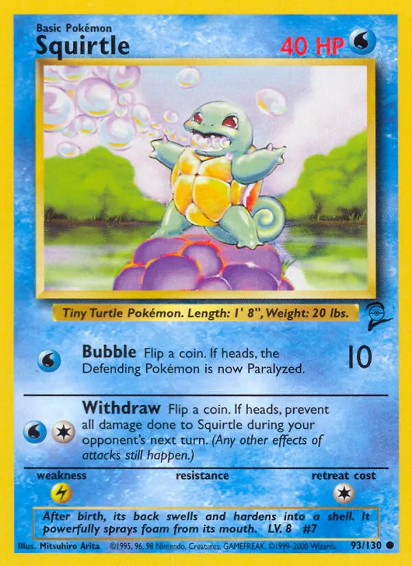 Squirtle, Base Set 2 No. 93