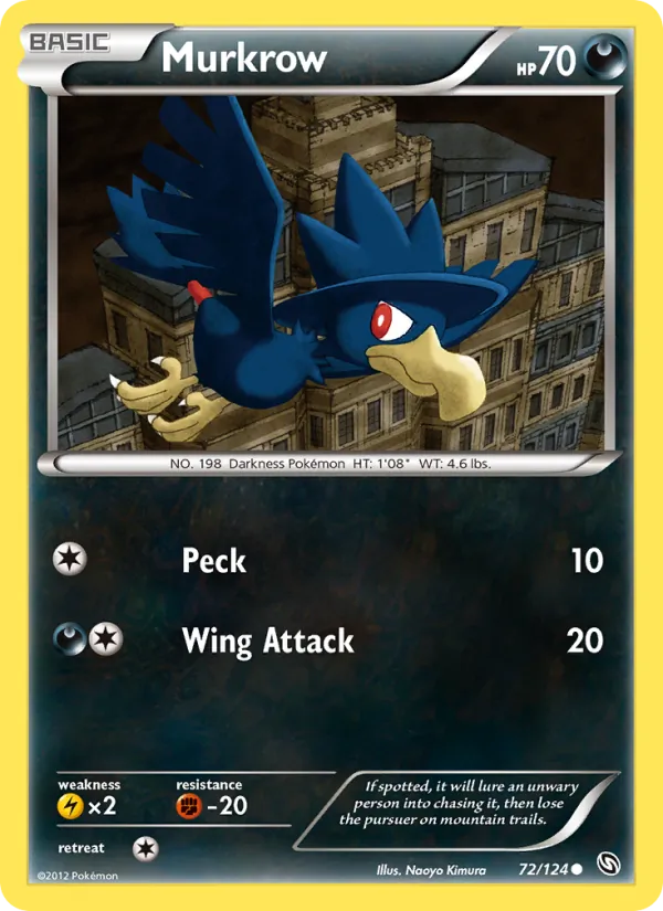 Murkrow, Dragons Exalted No. 72