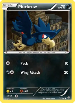 Murkrow, Dragons Exalted Nº 72 Normal