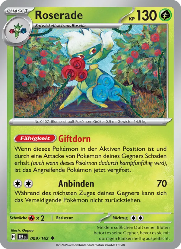 Roserade, Gewalten der Zeit Nº 009