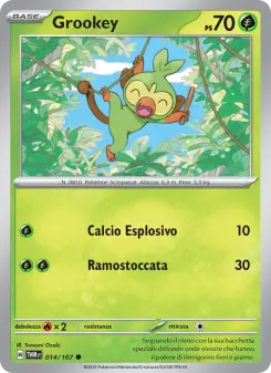 Grookey, Crepuscolo Mascherato No. 014 Normal