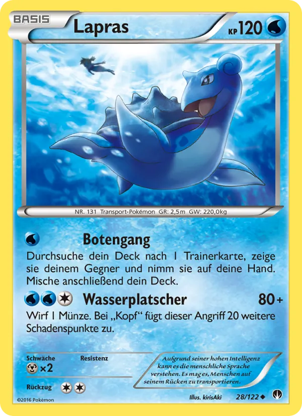 Lapras, TURBOfieber Nº 28