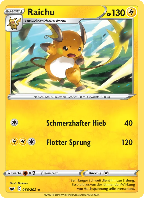 Raichu, Schwert & Schild No. 66