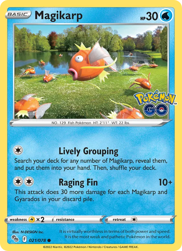 Magikarp, Pokémon GO No. 021