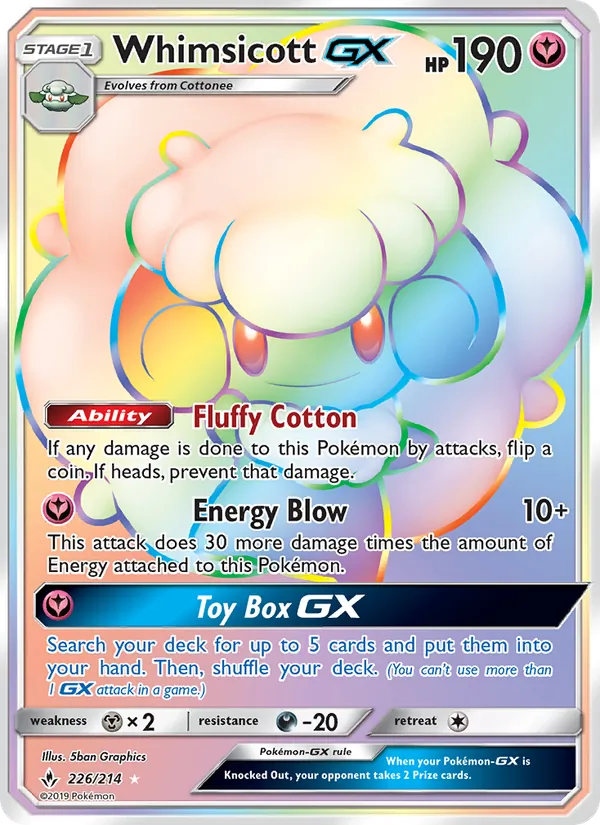 Whimsicott GX, Unbroken Bonds No. 226