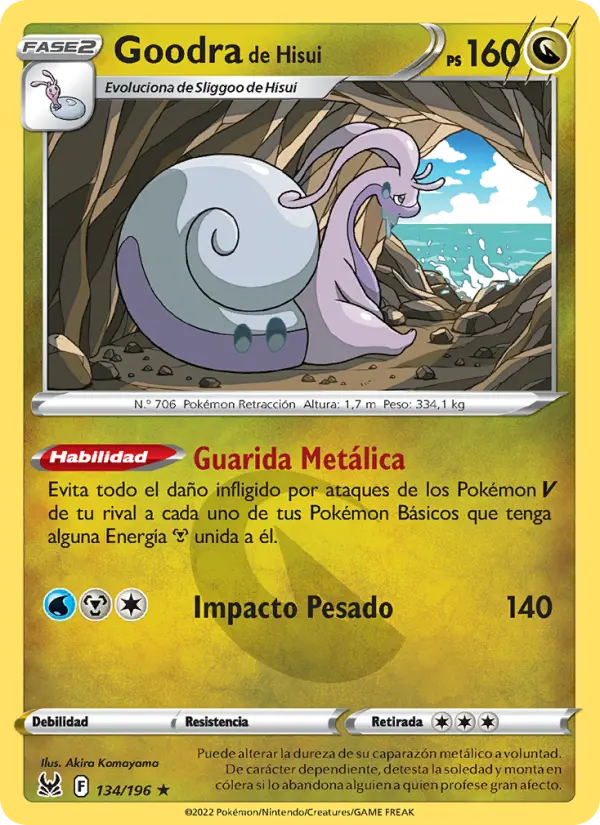Goodra de Hisui, Origen Perdido Nº 134