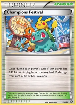 Champions Festival, XY Black Star Promos Nº XY176 Normal