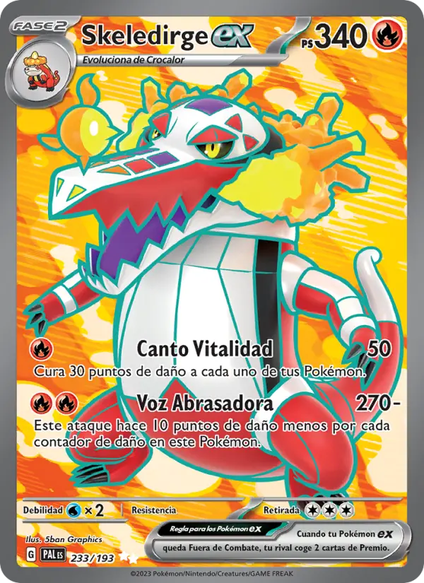 Skeledirge ex, Evoluciones en Paldea No. 233
